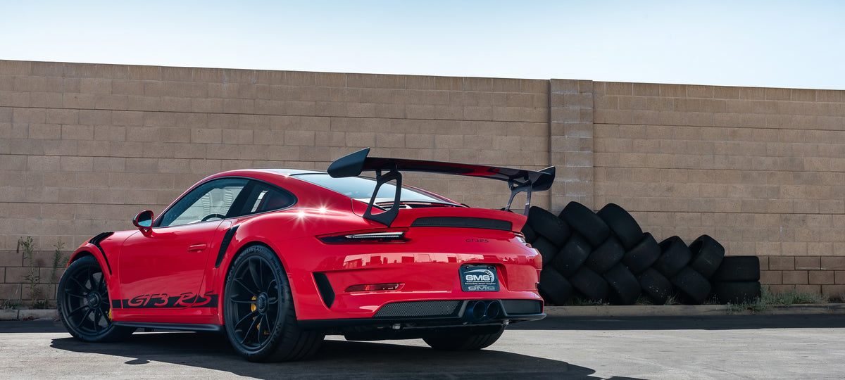 First ever GMG Titanium Center Section Exhaust on a Guards Red 991.2 GT3 RS