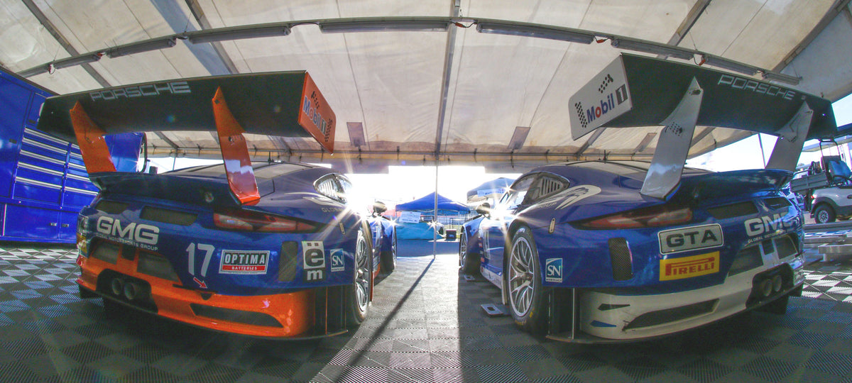 GMG Brings Two Cars For Track, Multiple Cars for Display, at Home Race in Long Beach