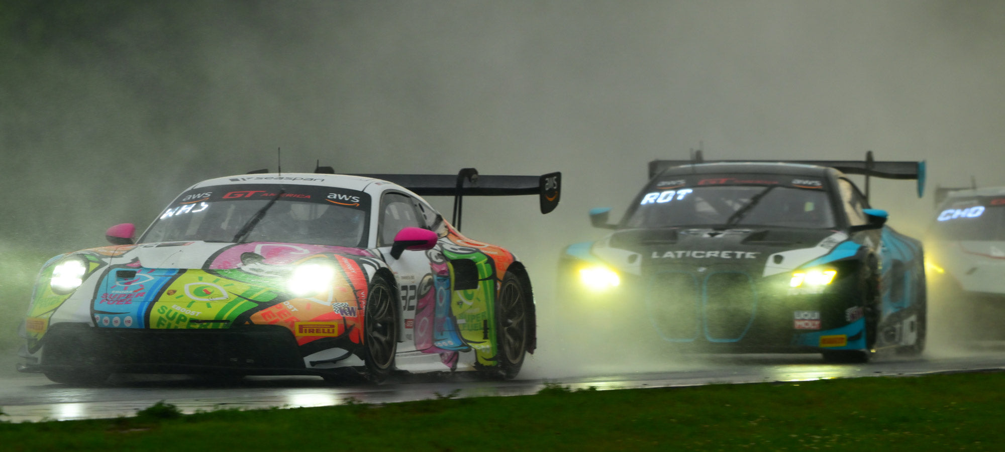 GMG Racing Masters the Storm at Road America with Victory and Podium in Rain-Soaked SRO Showdown