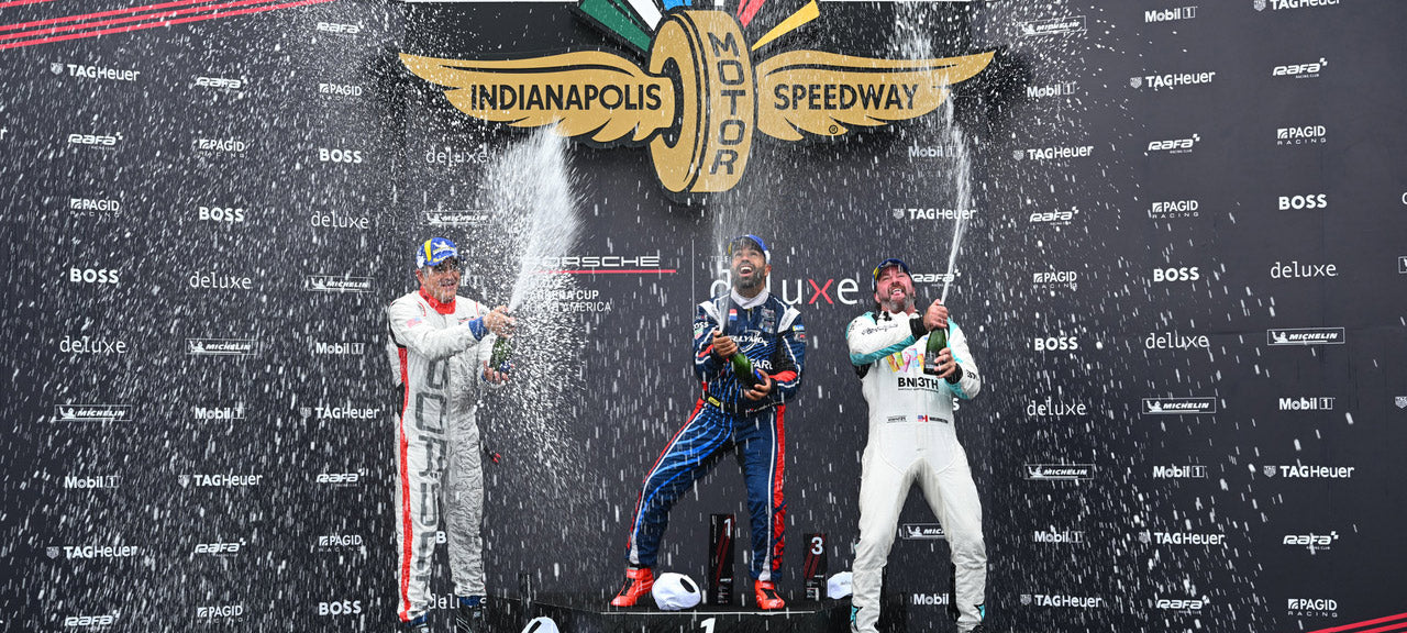 GMG Racing Scores Two Carrera Cup Podiums, Strong IMSA Pilot Challenge Run at Indianapolis Motor Speedway