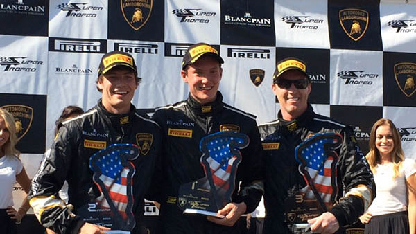 Andrew palmer Takes victory in debut lamborghini super trofeo series weekend
