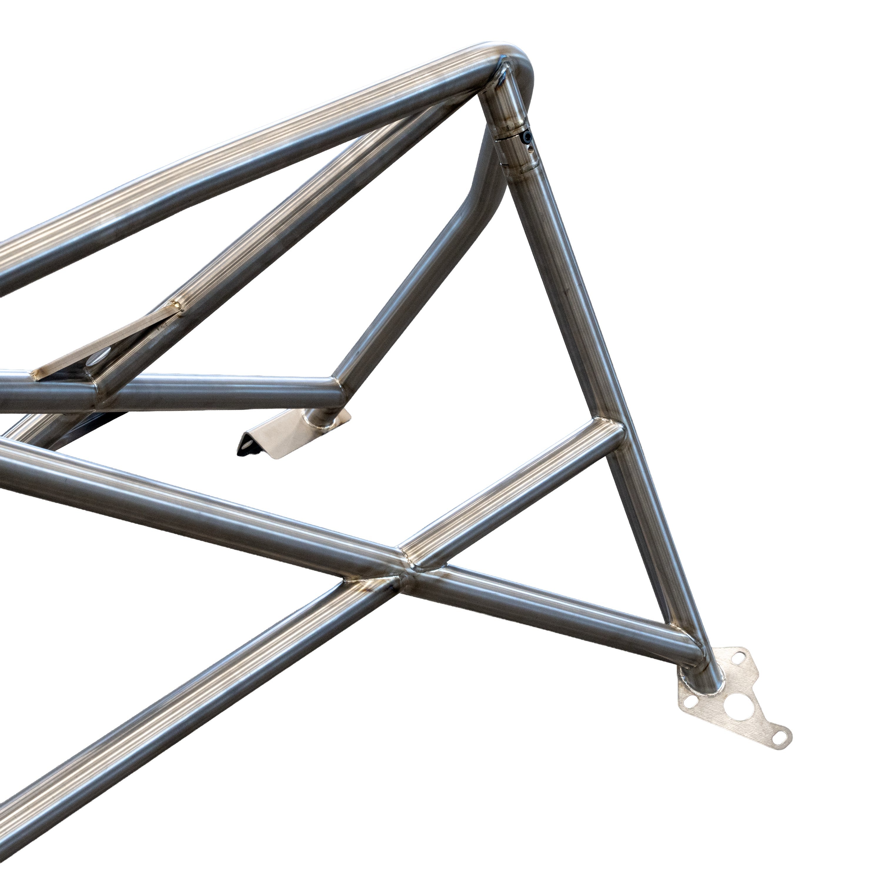 GMG Titanium Harness Bar side profile and mounting foot