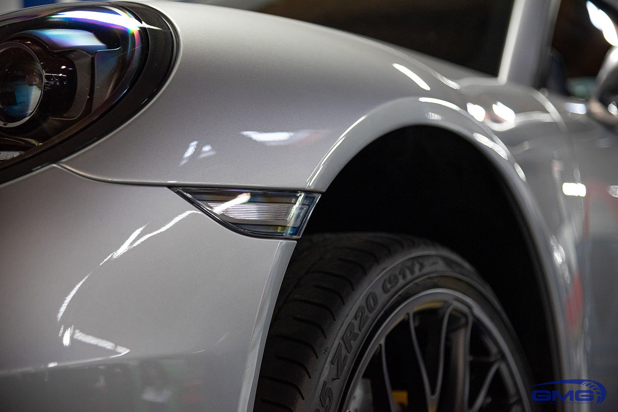 Silver Porsche 991.2 911 Carrera GTS Cab