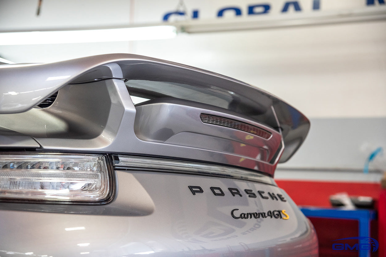 Silver Porsche 991.2 911 Carrera GTS Cab