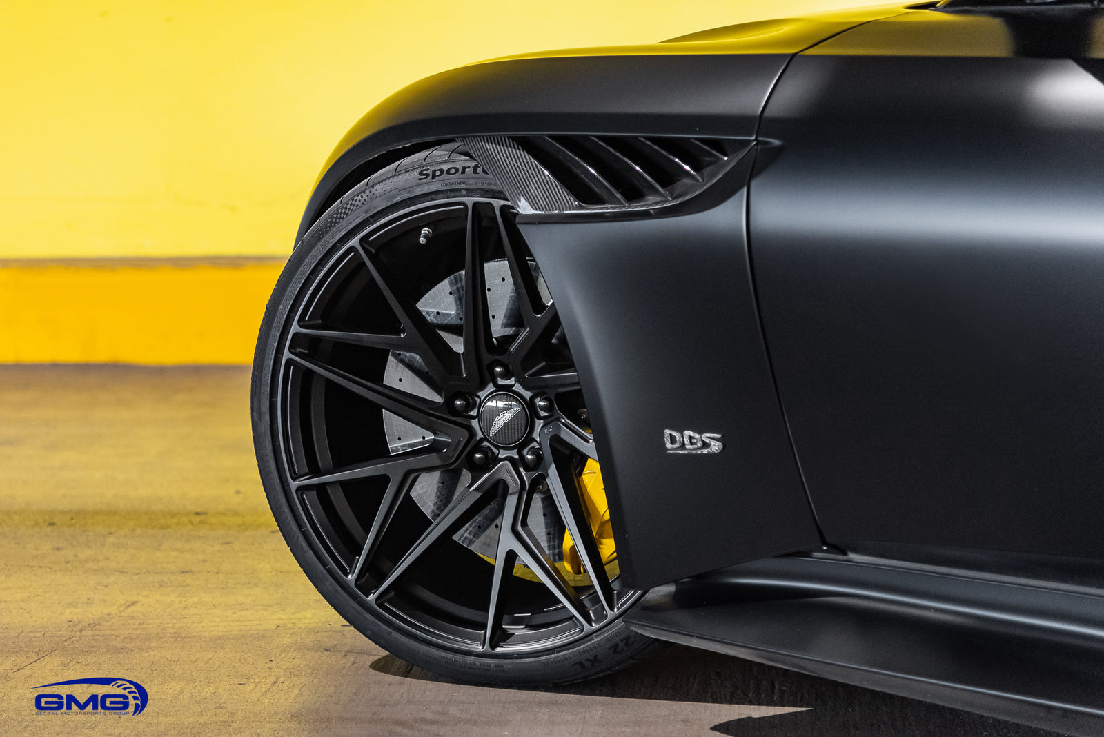 Matte Black Aston Martin DBS Superleggera