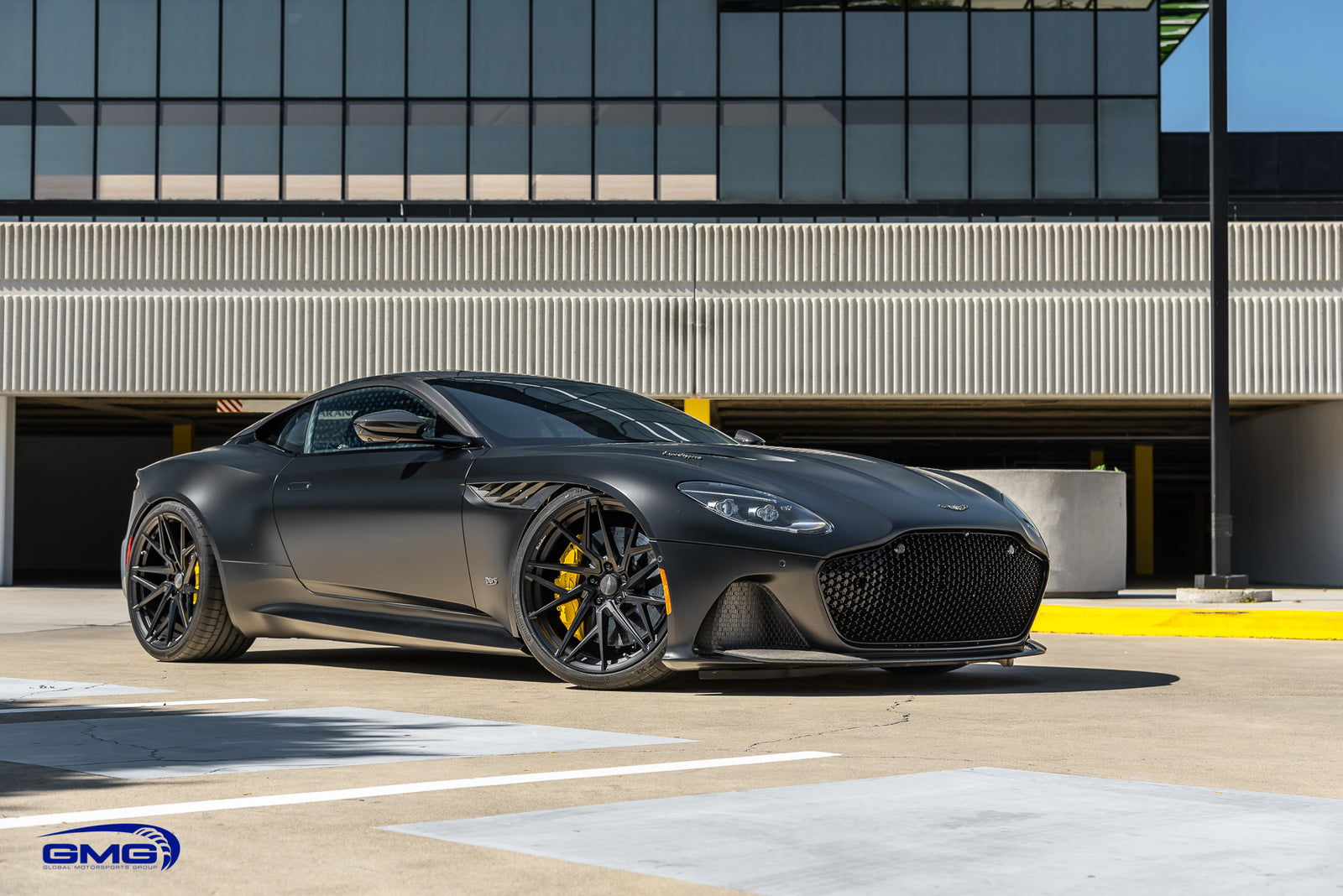Matte Black Aston Martin DBS Superleggera