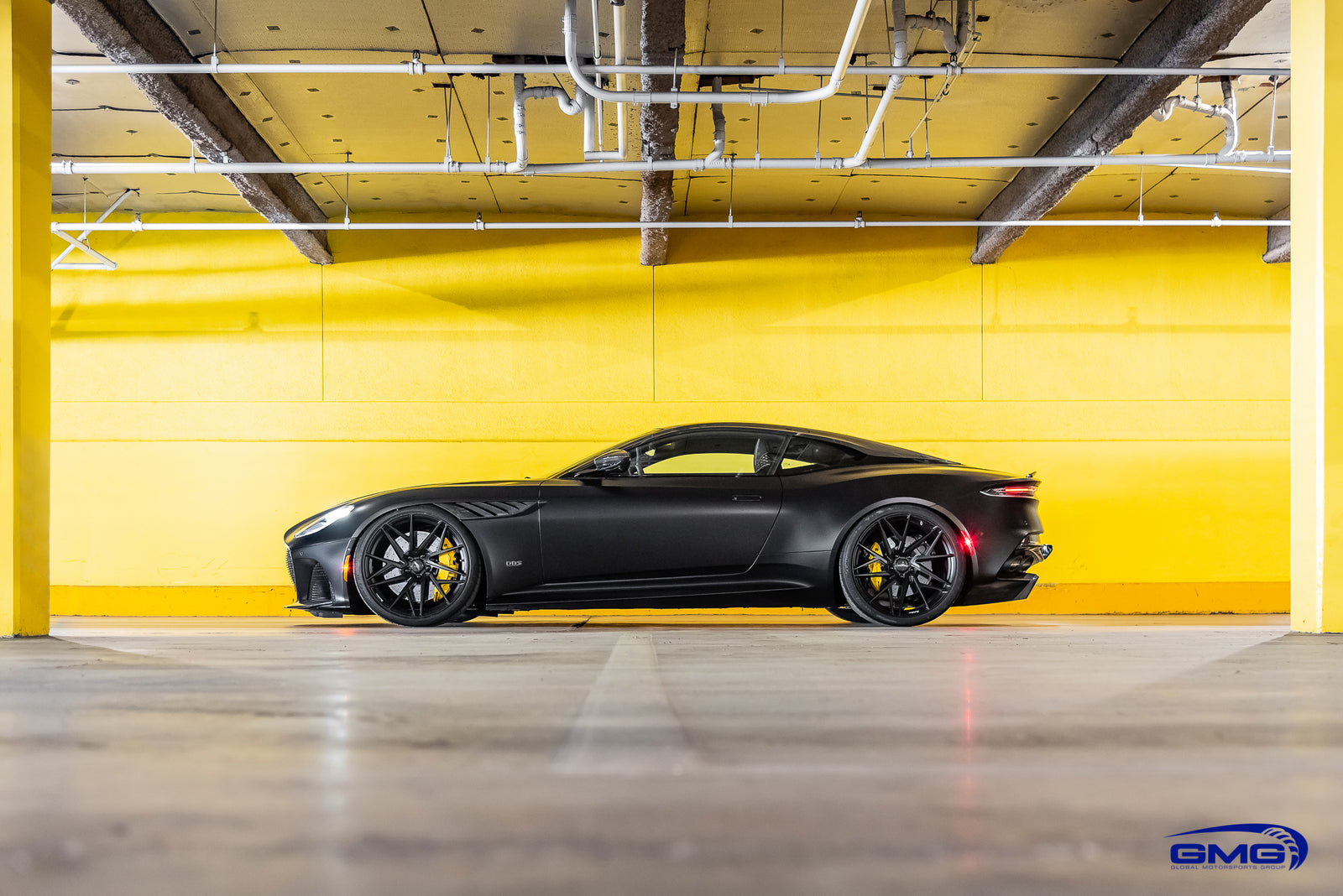 Matte Black Aston Martin DBS Superleggera