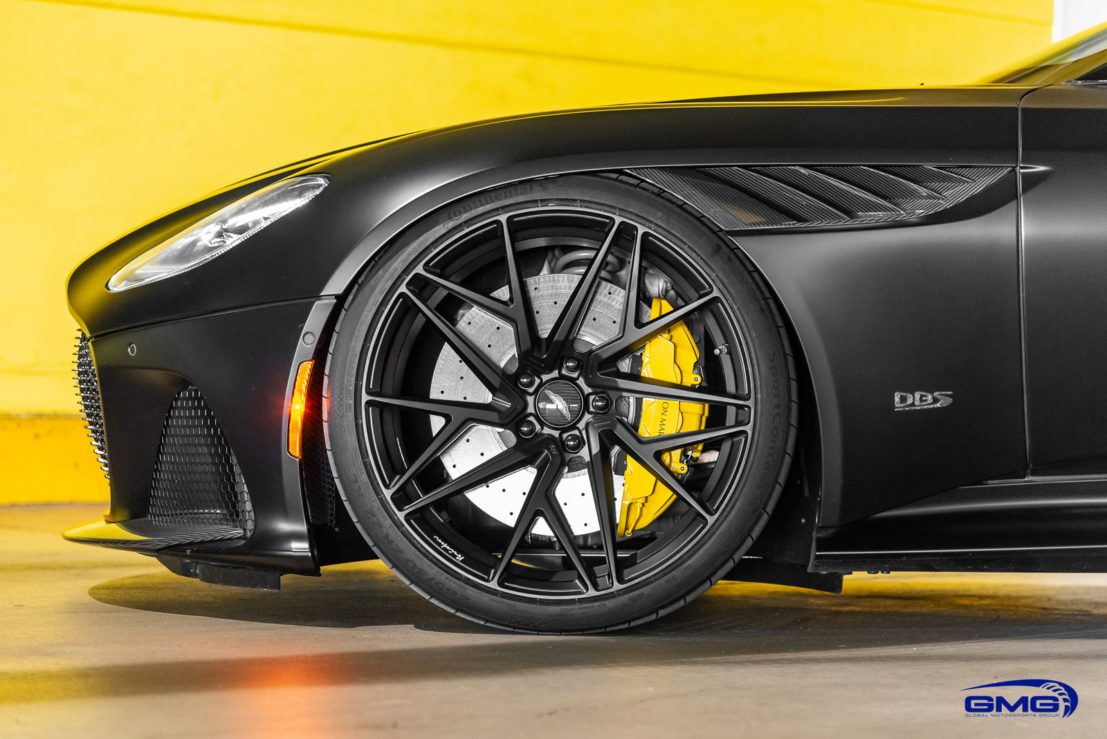 Matte Black Aston Martin DBS Superleggera