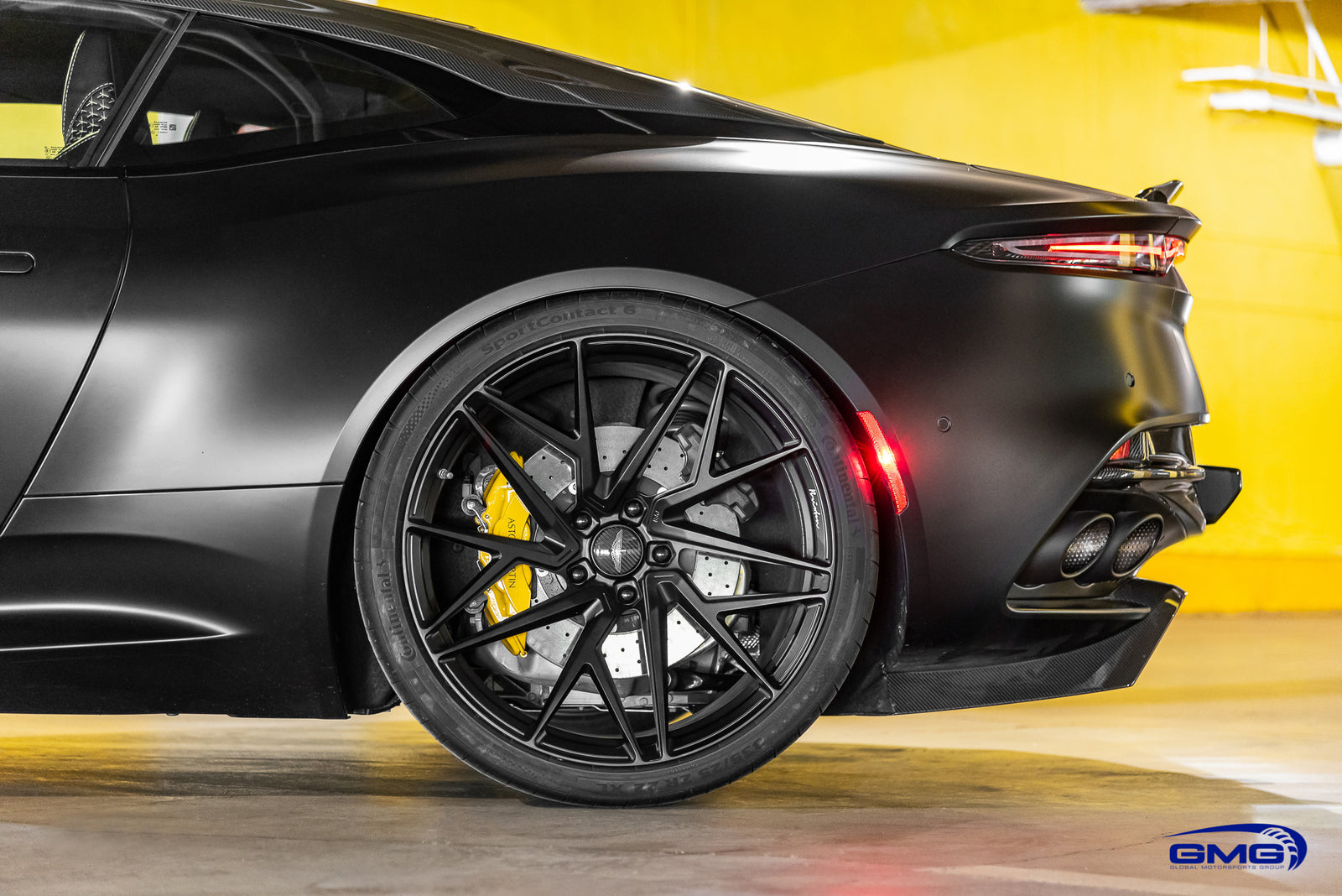 Matte Black Aston Martin DBS Superleggera