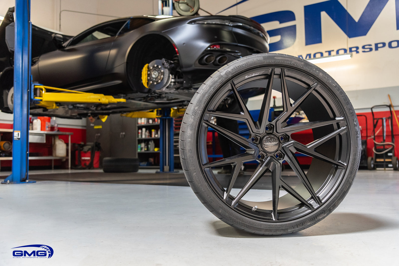 Matte Black Aston Martin DBS Superleggera
