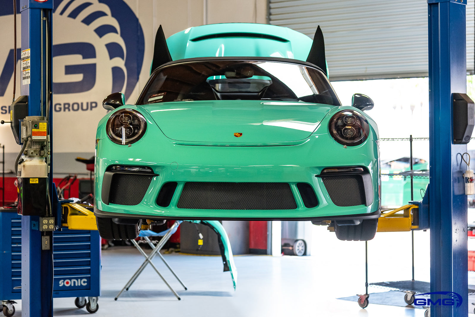 Mint Green Porsche 991 Speedster
