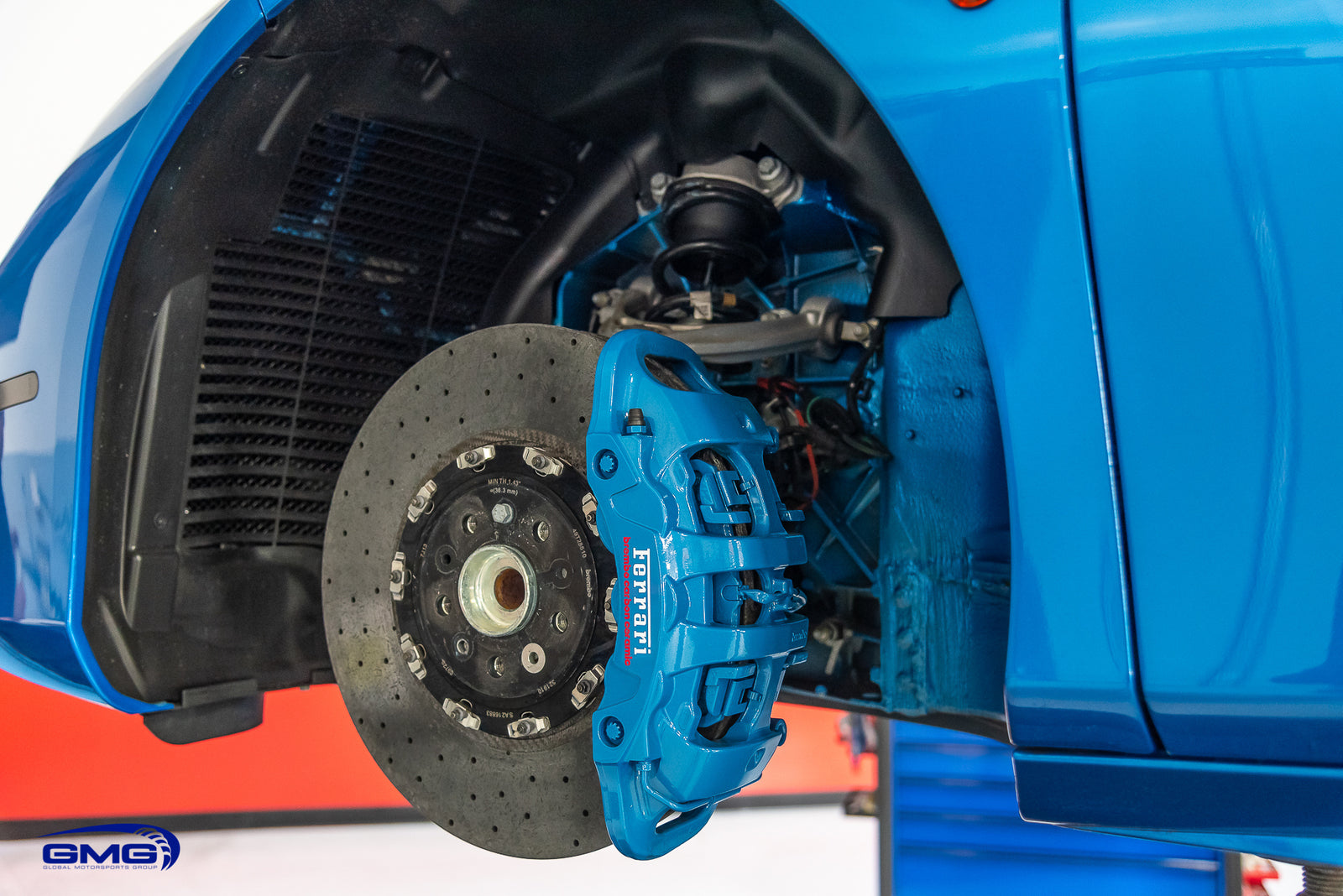 Blue Corsa Ferrari 488 Spider