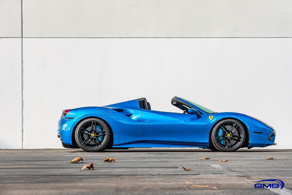Blue Corsa Ferrari 488 Spider