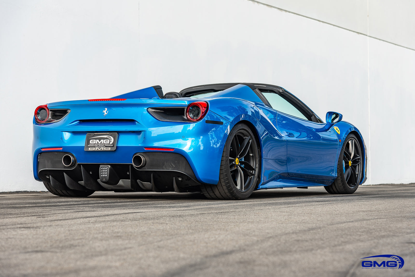 Blue Corsa Ferrari 488 Spider
