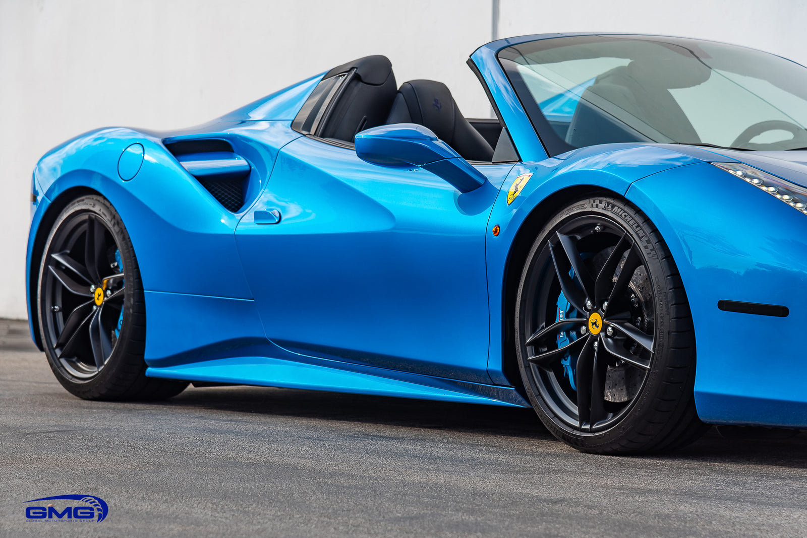 Blue Corsa Ferrari 488 Spider