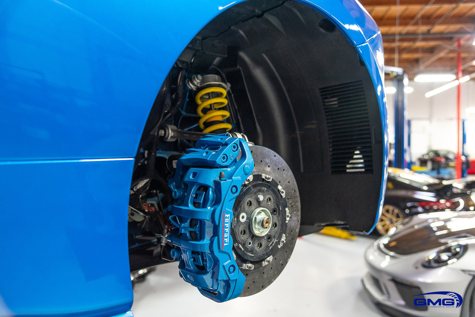 Blue Corsa Ferrari 488 Spider