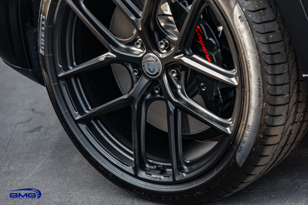 Satin Black Porsche Cayenne Turbo