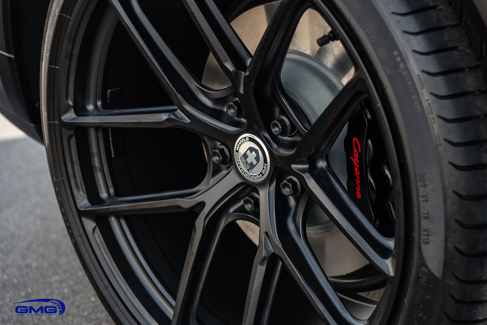 Satin Black Porsche Cayenne Turbo